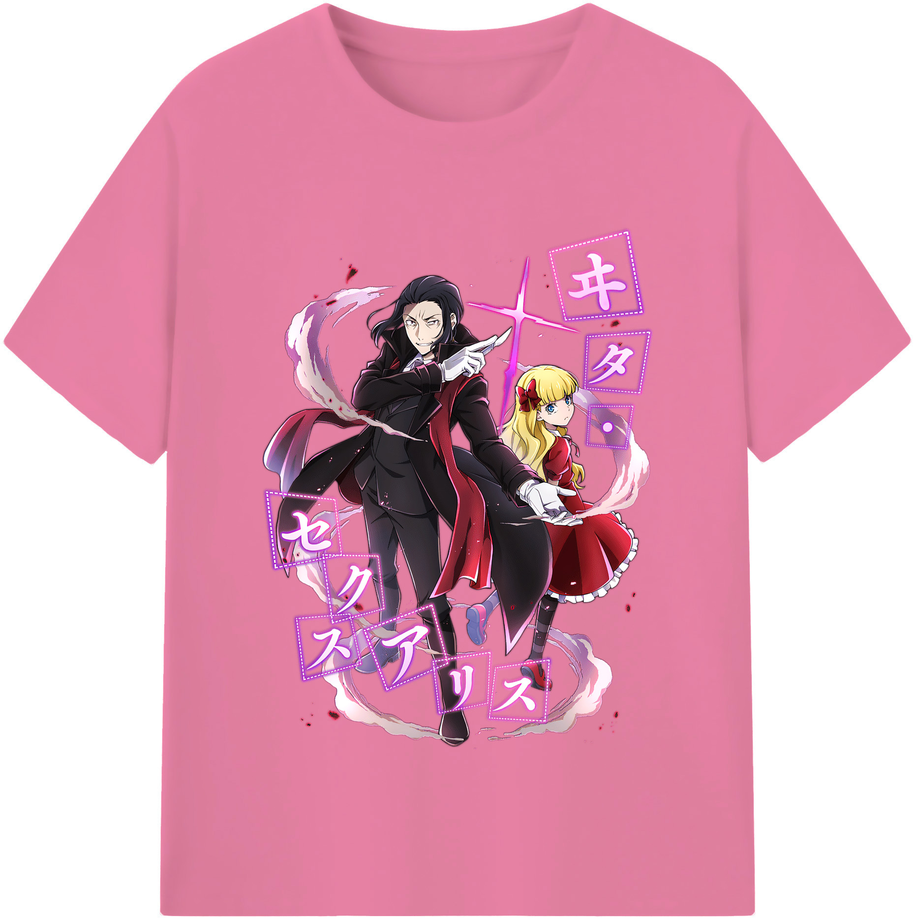 （画像用） 文豪ストレイドッグス Bungo Stray Dogs 綿100％半袖Tシャツ（フロントプリント）